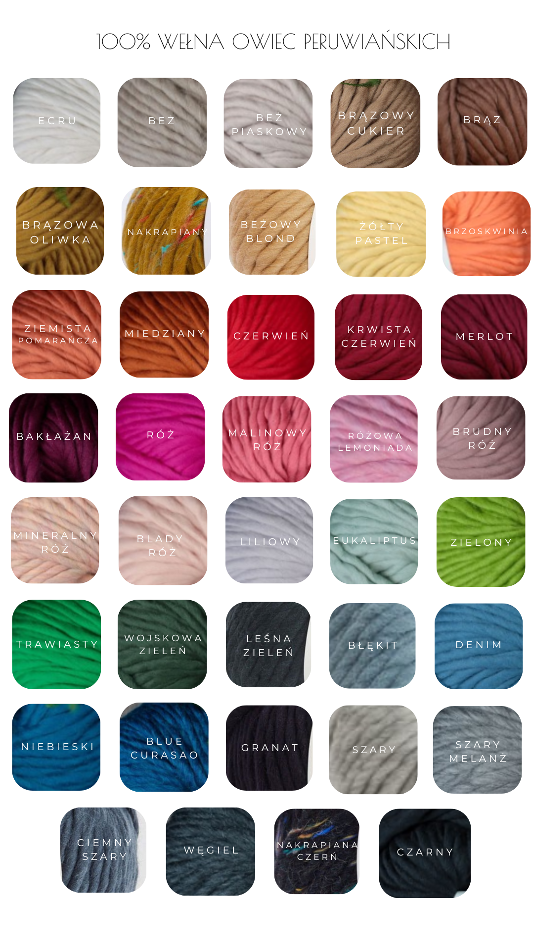 paleta kolorów akcesoria zimowe