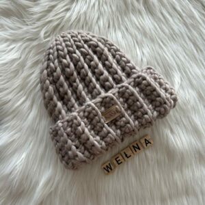 czapka zimowa handmade