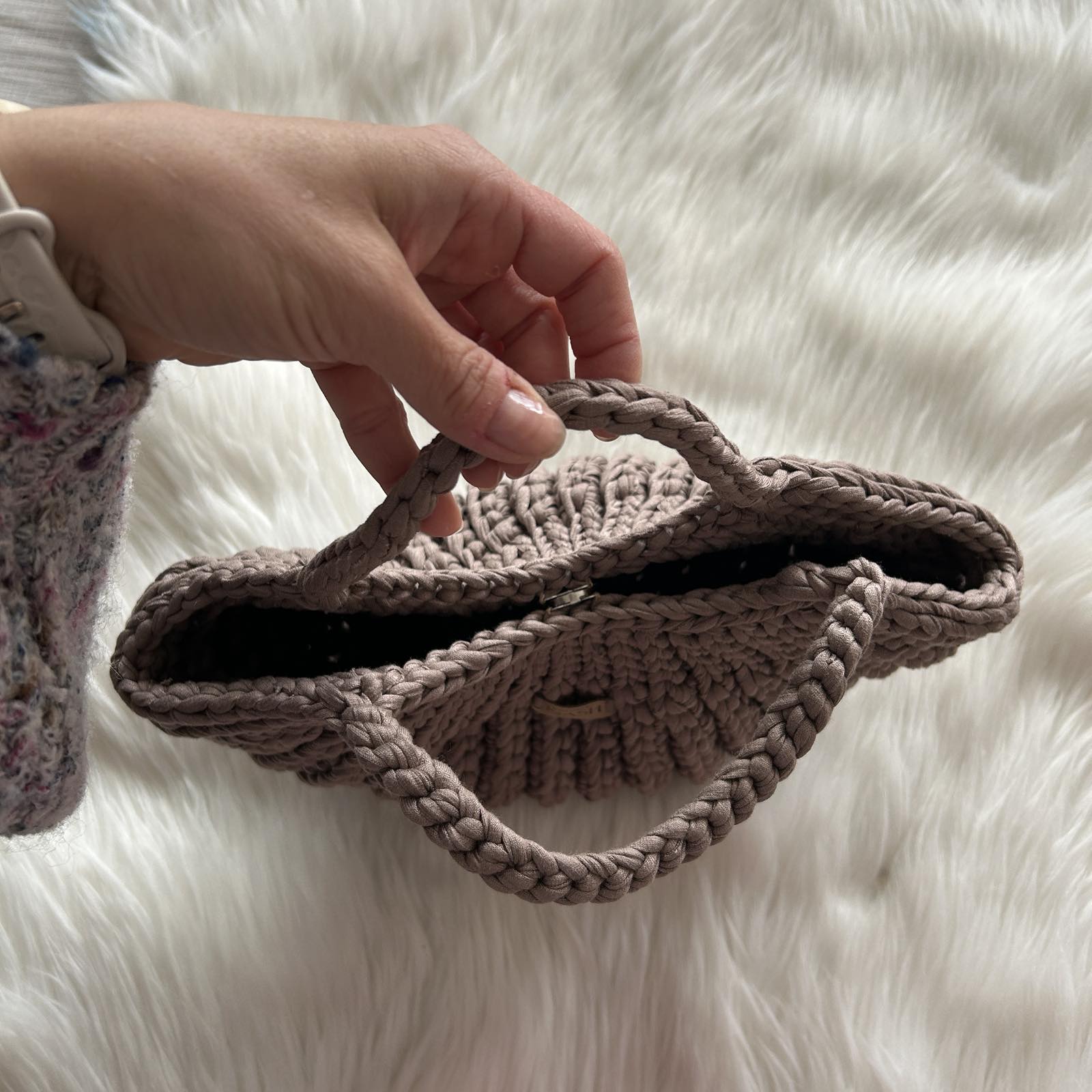 torebka na szydełku summer basket